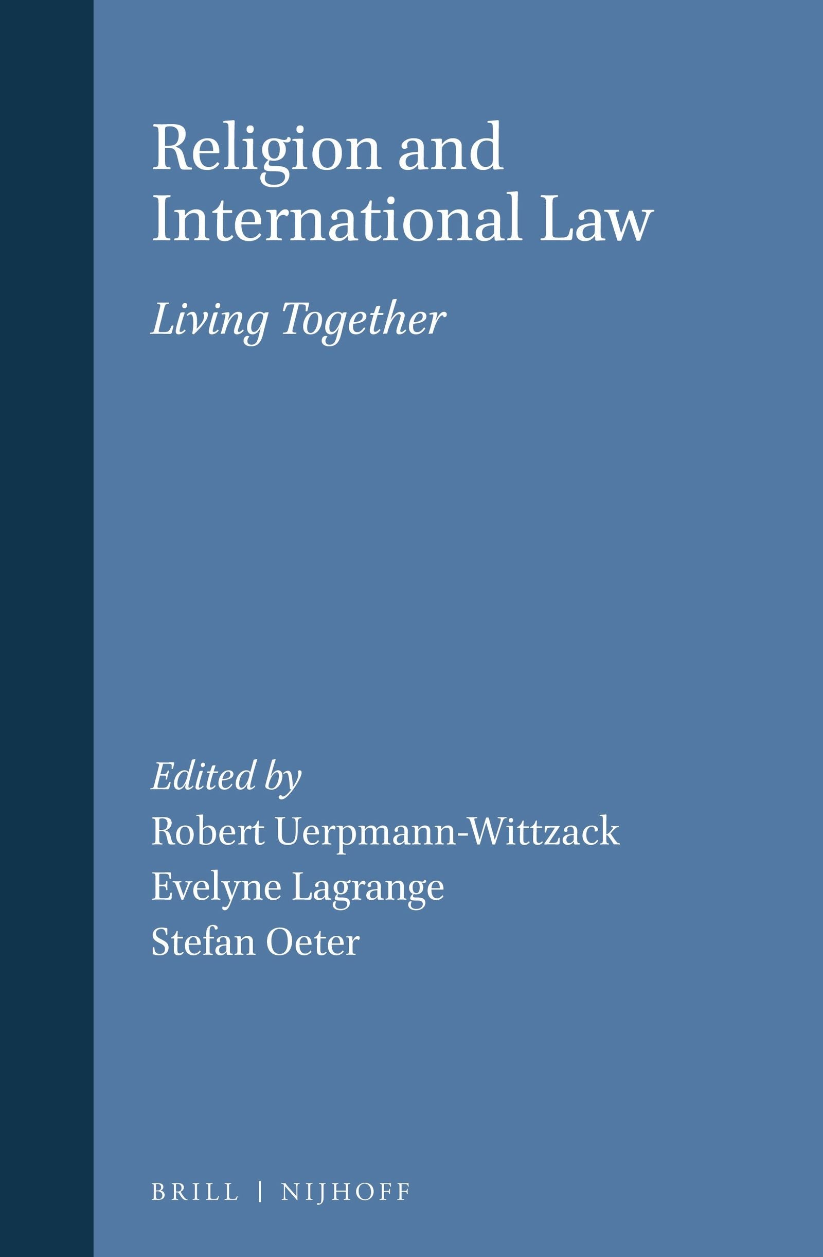 Book cover image for Religion and International Law ISBN: 9789004349148